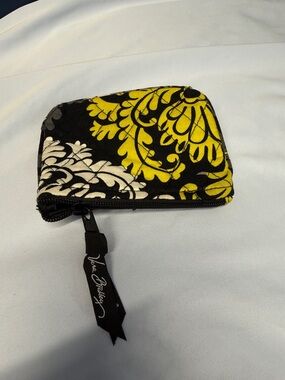 Vera Bradley Yellow Black White Quilted Zip Wallet